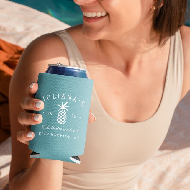 Bachelorette Party Pineapple | Personalized Can Cooler (Creator Uploaded)