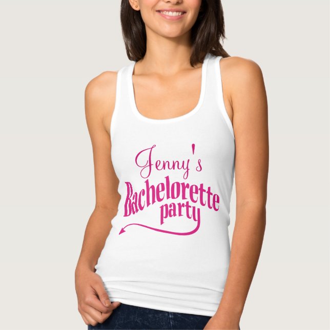 Bachelorette Party Pink Devil T-Shirt (Front)