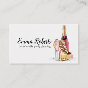 Bachelorette Party Planning Business Card