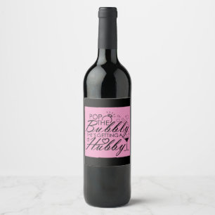 Bachelorette party quote wine label