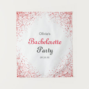 Bachelorette Party Rose Gold Glitter Backdrop