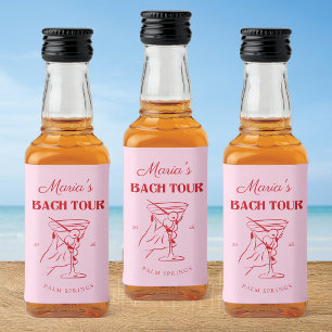 Bachelorette Party Shot Mini Bottle Label