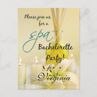 Bachelorette Party Spa Invite - Personalized