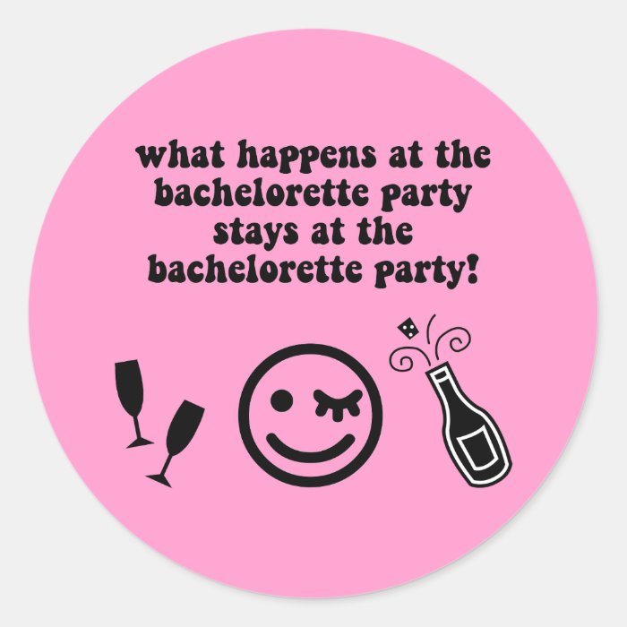 Bachelorette Party Sticker
