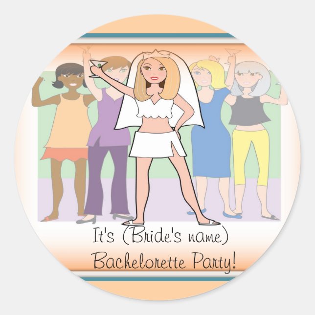 Bachelorette Party Sticker (Front)