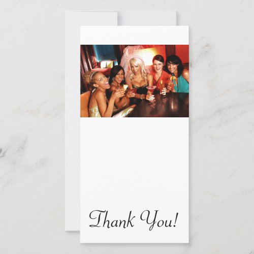 Bachelorette Party Toast Thank You Card