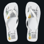Bachelorette Party Tropical Beach Tribe Trip Flip Flops<br><div class="desc">This design was created through digital art. It may be personalized by clicking the customize button and changing the color, adding a name, initials or your favorite words. Contact me at colorflowcreations@gmail.com if you with to have this design on another product. Purchase my original abstract acrylic painting for sale at...</div>