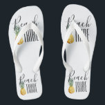 Bachelorette Party Tropical Beach Tribe Trip Flip Flops<br><div class="desc">This design was created through digital art. It may be personalized by clicking the customize button and changing the color, adding a name, initials or your favorite words. Contact me at colorflowcreations@gmail.com if you with to have this design on another product. Purchase my original abstract acrylic painting for sale at...</div>