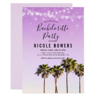 Bachelorette Party Tropical Invitation