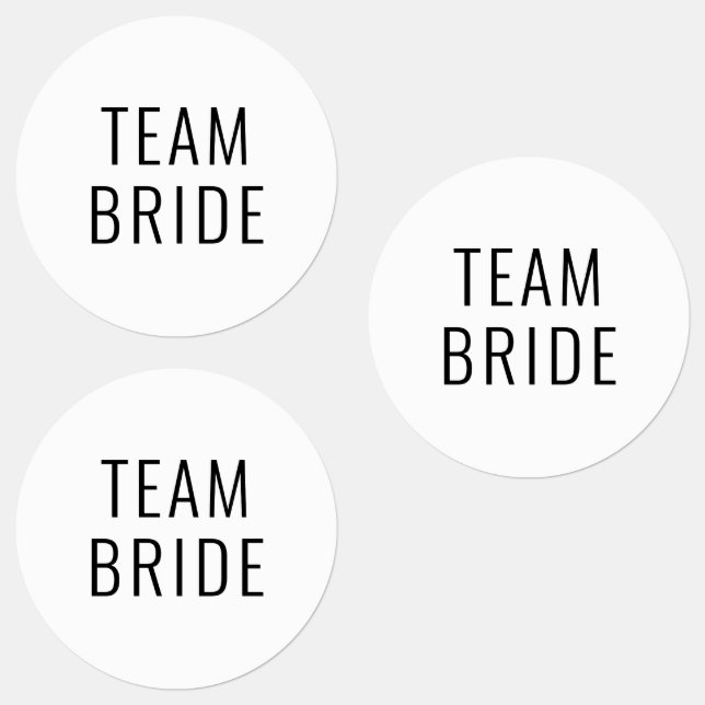 Bachelorette Party Wedding Favor Team Bride Labels (Group)