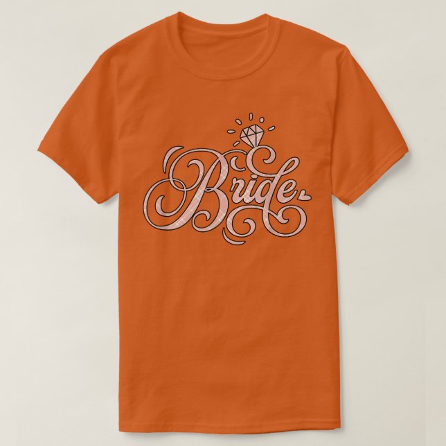 Bachelorette Party Wedding Honeymoon Buffalo Plaid T-Shirt (Design Front)