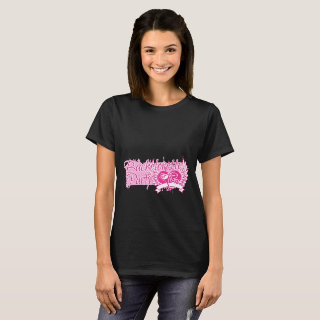 Bachelorette Party Wild Hearts T-Shirt (Front Full)