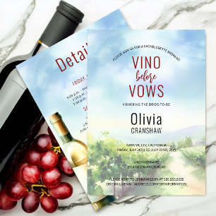 Bachelorette Party Wine Tasting Destination Invitation