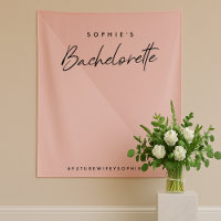 Bachelorette Peach Pink | Minimal Photo Backdrop
