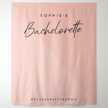 Bachelorette Peach Pink | Minimal Photo Backdrop