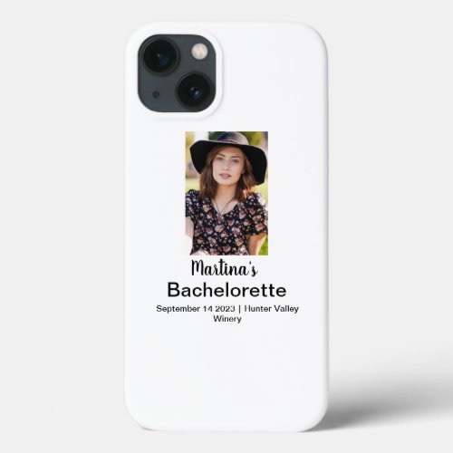 Bachelorette Personalized Name Photo iPhone 13 Case