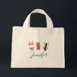 Bachelorette Personalized Tote<br><div class="desc">A beautiful gift for your bachelorette guests,  with the option to customize the name on each bag!</div>