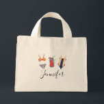 Bachelorette Personalized Tote<br><div class="desc">A beautiful gift for your bachelorette guests,  with the option to customize the name on each bag!</div>
