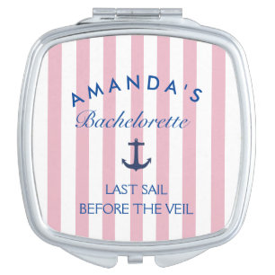 Bachelorette Pink Compact Mirror