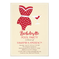 Bachelorette Pool Party Invitation, Beach party Invitation