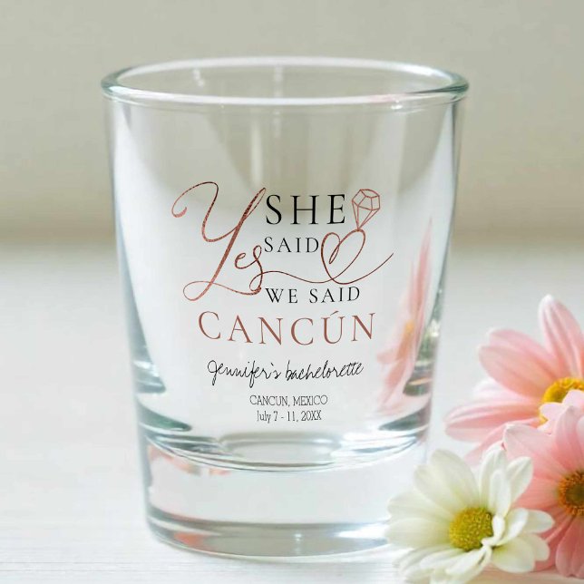 Bachelorette Shot Glasses | Watercolor Beach (Creator Uploaded)