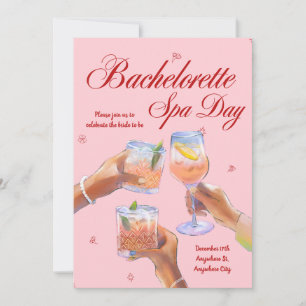 Bachelorette Spa Day Invitation