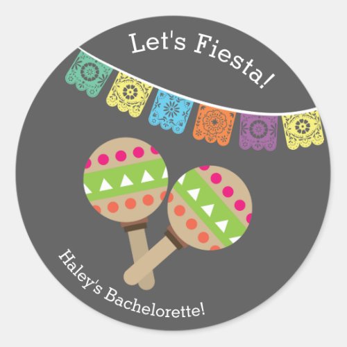 Bachelorette Sticker_ Last Fiesta Classic Round Sticker