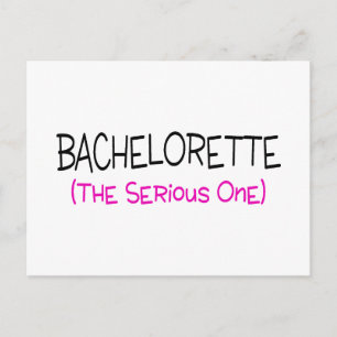 Bachelorette The Serious One Postcard