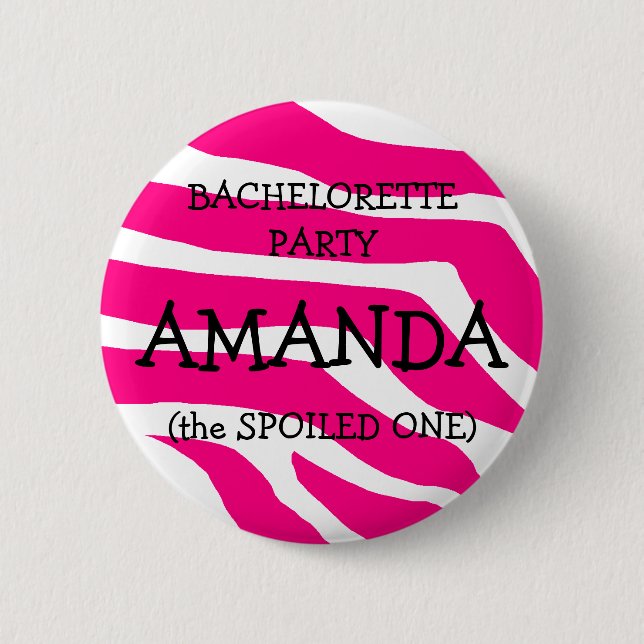 Bachelorette The Spoiled One Pinback Button (Front)