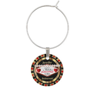 Bachelorette Vegas Poker Chip - DIY City & State Wine Charm