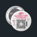 Bachelorette Venmo QR code Buy The Bride A Drink Button<br><div class="desc">Make sure the bride doesn't have to pay for a single drink with the great Bachelorette Party Venmo QR code button! Buy one for the entire bachelorette party! Simply add your own Venmo, PayPal, or Cash App QR code image. Everyone at the party can easily scan this QR code and...</div>
