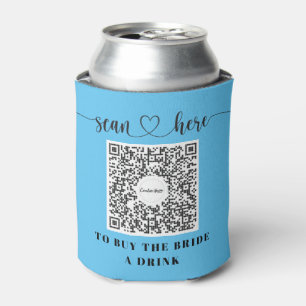Bachelorette Venmo QR code Buy The Bride A Drink C Can Cooler