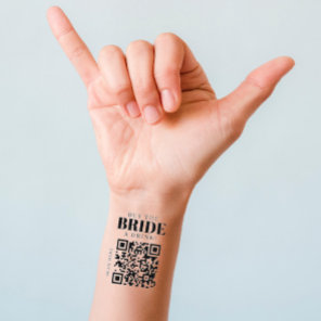 Bachelorette Venmo QR Code Buy The Bride A Drink T Temporary Tattoos