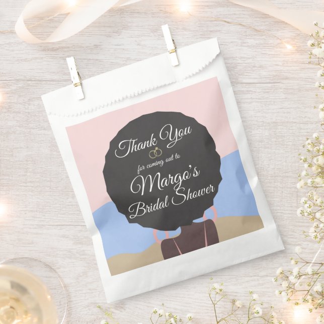 Bachelorette Weekend Beach Bridal Shower Favor Bag (Clipped)