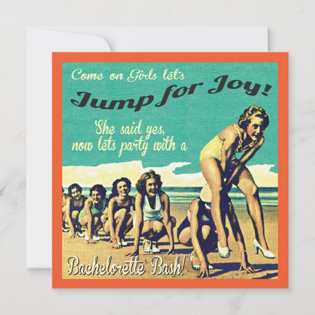 Bachelorette Weekend Getaway Party Invitations (Front)