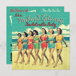 Bachelorette Weekend Getaway Party Invitations