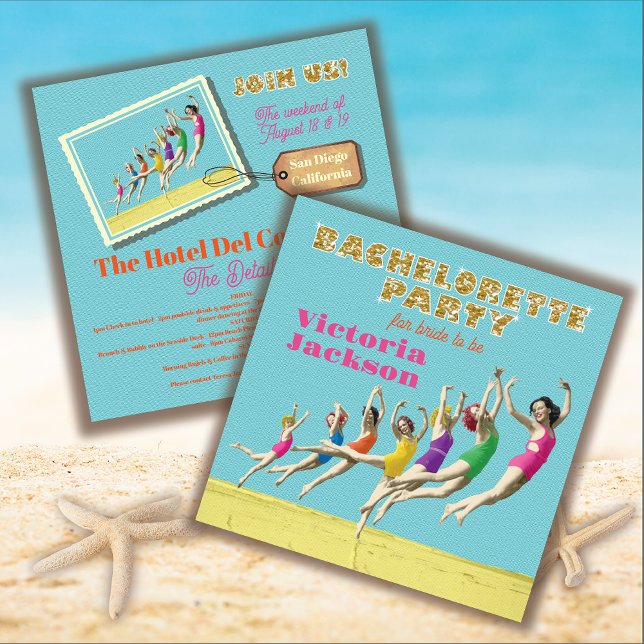Bachelorette Weekend Getaway Party Invitations (Creator Uploaded)