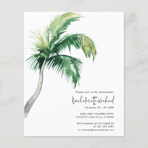 Bachelorette Weekend Itinerary and Invitation