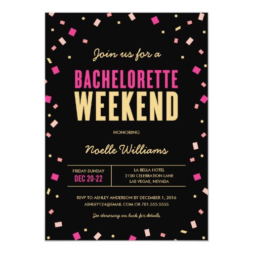 Bachelorette Weekend Invitations 6