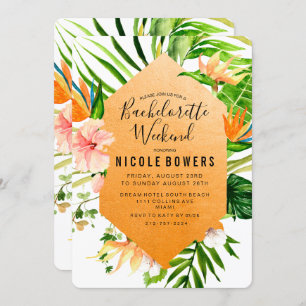 Bachelorette Weekend Itinerary Invitation