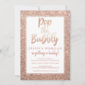 Bachelorette Weekend Itinerary Rose Gold Invitation (Front)