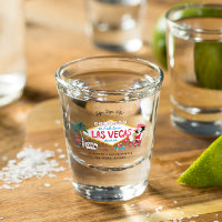 Bachelorette Weekend Party Favor Las Vegas Shot Glass