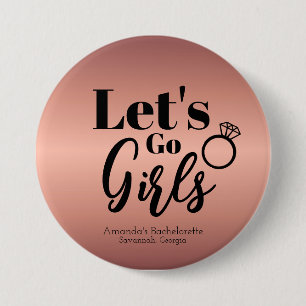 Bachelorette Weekend Party Favor Personalized Button