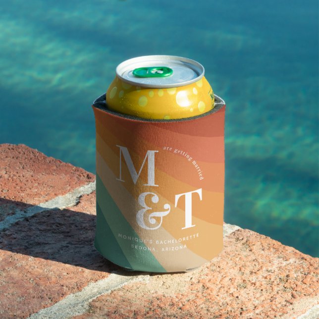 Bachelorette Weekend Party Favor Personalized Can Cooler (In Situ Pool)