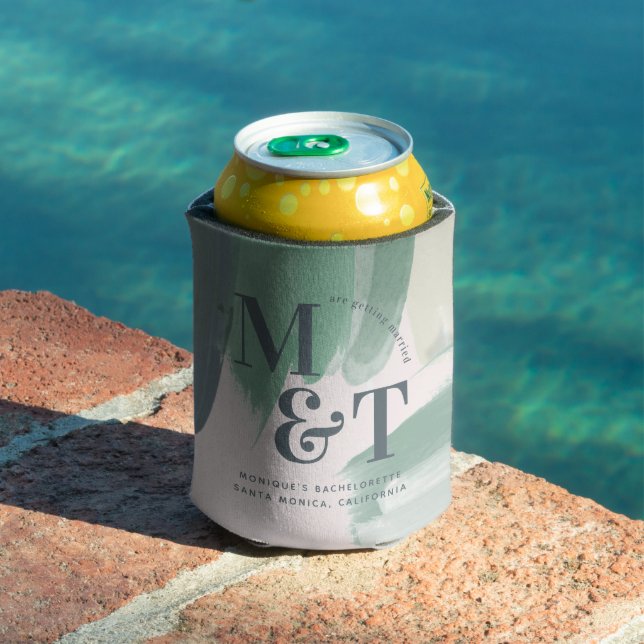 Bachelorette Weekend Party Favor Personalized  Can Cooler (In Situ Pool)