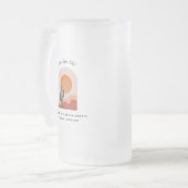 Bachelorette Weekend Party Favor Personalized  Frosted Glass Beer Mug (Front Left)
