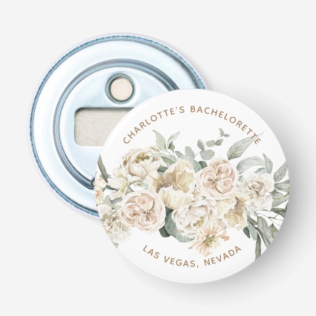 Bachelorette Weekend Party Favor Personalized Gift Bottle Opener (Front)