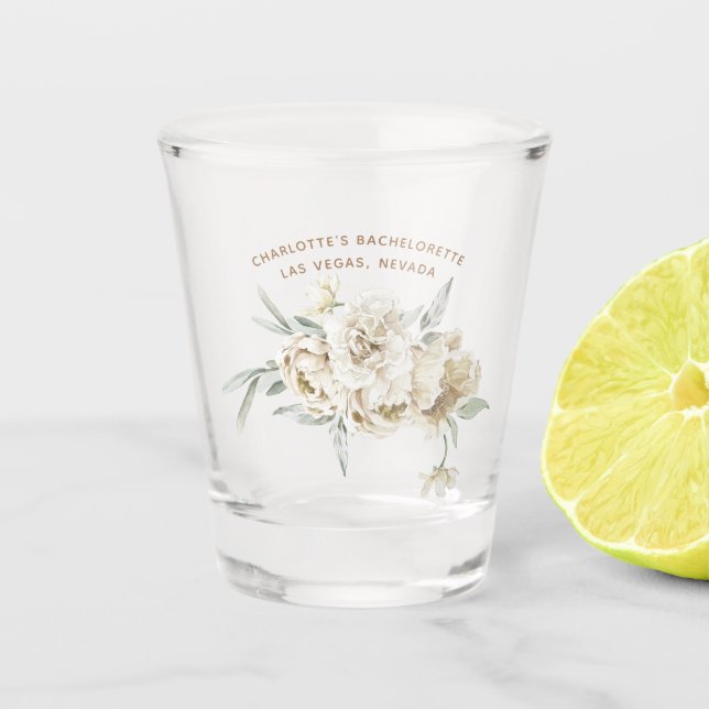 Bachelorette Weekend Party Favor Personalized Gift Shot Glass (Front)