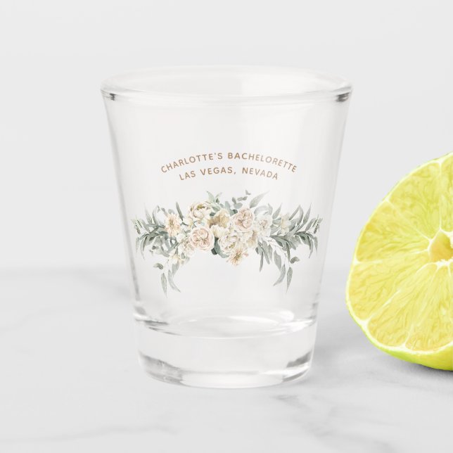 Bachelorette Weekend Party Favor Personalized Gift Shot Glass (Front)