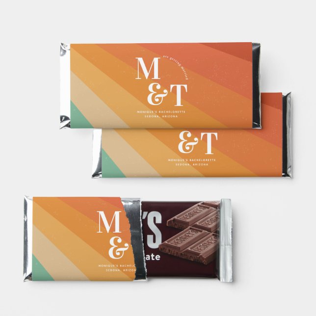 Bachelorette Weekend Party Favor Personalized Hershey Bar Favors (Front)